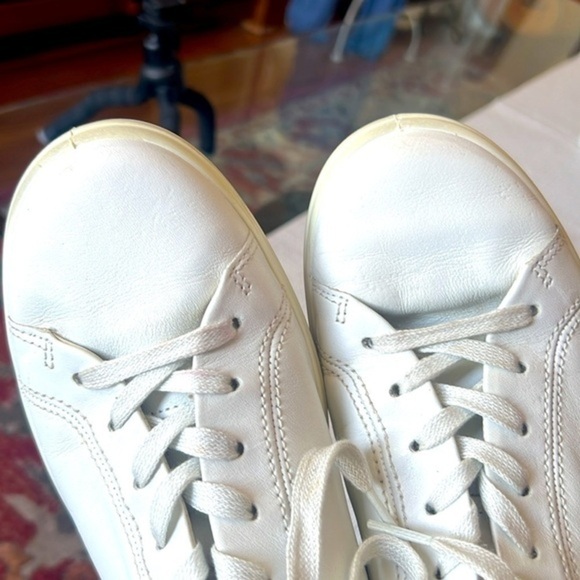 Ecco sneakers, Soft leather 7 Sneaker Size EUR39 white& Tiffany green - Picture 10 of 10